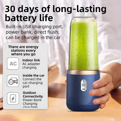 Portable Smoothie Blender – Make Fresh Juice Anywhere in 30 Seconds